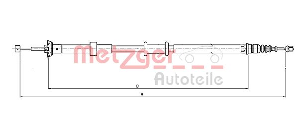 Handremkabel Metzger 12.0727