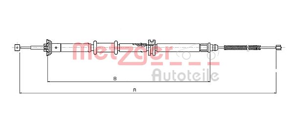 Handremkabel Metzger 12.0732