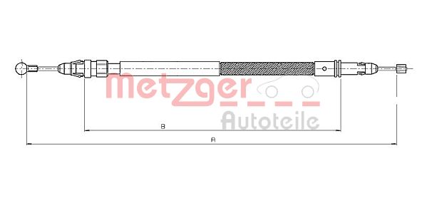 Handremkabel Metzger 12.0744
