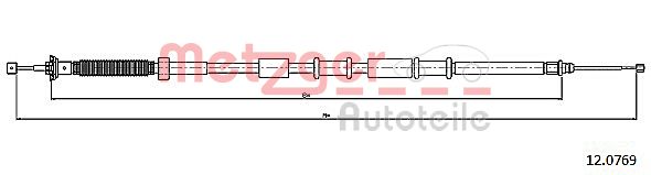 Handremkabel Metzger 12.0769