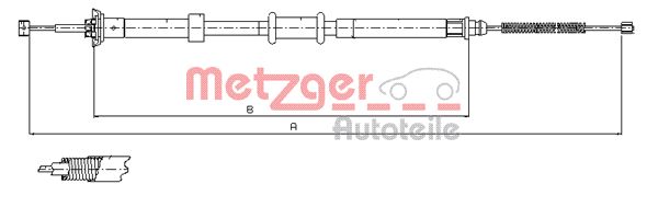 Handremkabel Metzger 12.0724