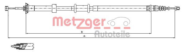 Handremkabel Metzger 12.0726