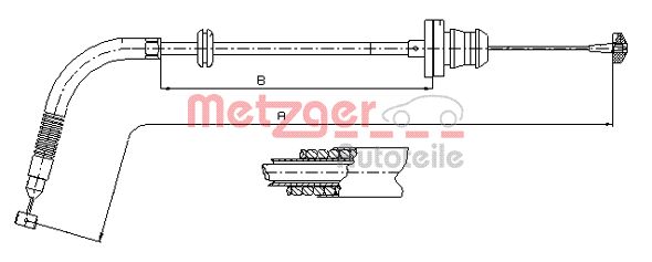 Gaskabel Metzger 12.7302