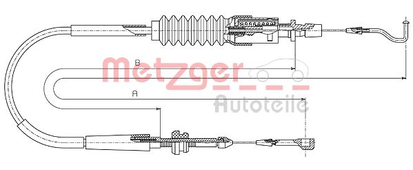 Gaskabel Metzger 14.4305