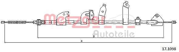 Handremkabel Metzger 17.1098