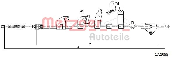 Handremkabel Metzger 17.1099