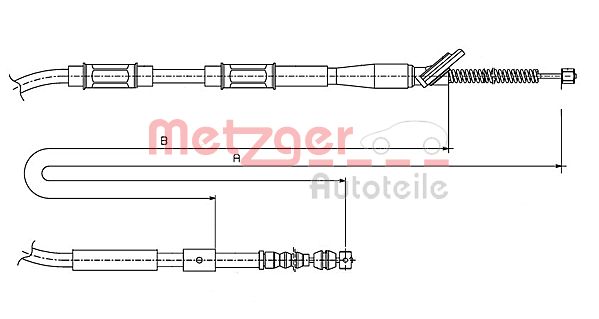 Handremkabel Metzger 17.1446