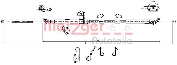 Handremkabel Metzger 17.1567