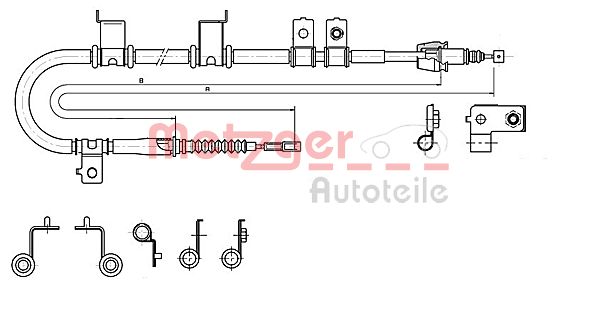 Handremkabel Metzger 17.2575