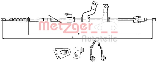 Handremkabel Metzger 17.2579