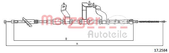 Handremkabel Metzger 17.2584