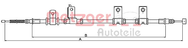 Handremkabel Metzger 17.3504A