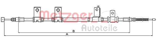 Handremkabel Metzger 17.3505A