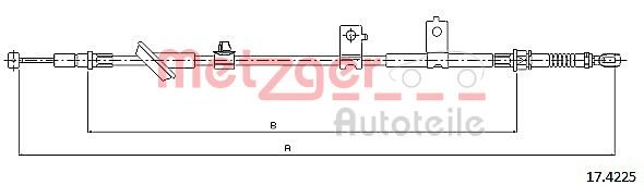 Handremkabel Metzger 17.4225