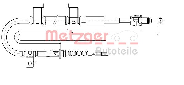 Handremkabel Metzger 17.6053