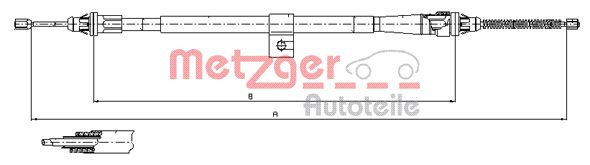 Handremkabel Metzger 17.0007