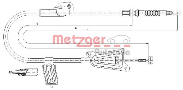 Handremkabel Metzger 17.0124