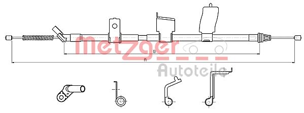 Handremkabel Metzger 17.0329