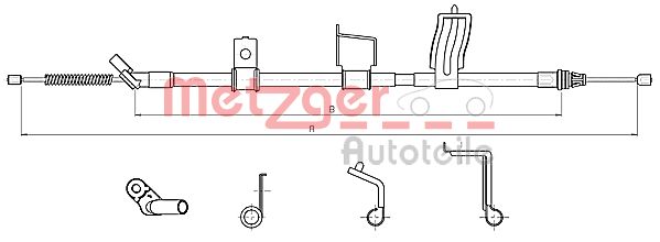 Handremkabel Metzger 17.0330