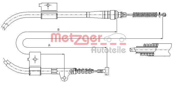 Handremkabel Metzger 17.0334