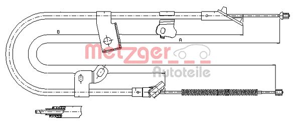Handremkabel Metzger 17.1075