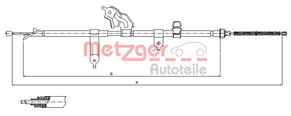 Handremkabel Metzger 17.1080