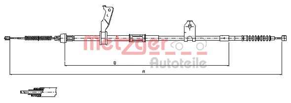 Handremkabel Metzger 17.1482