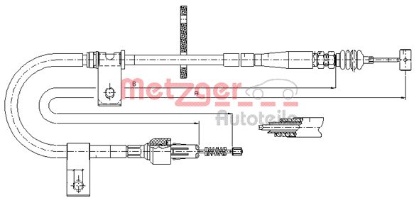 Handremkabel Metzger 17.5041