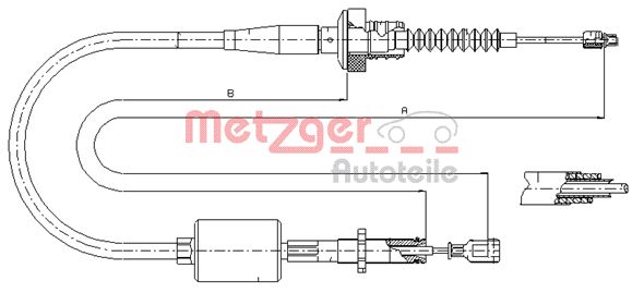Koppelingskabel Metzger 18.2522