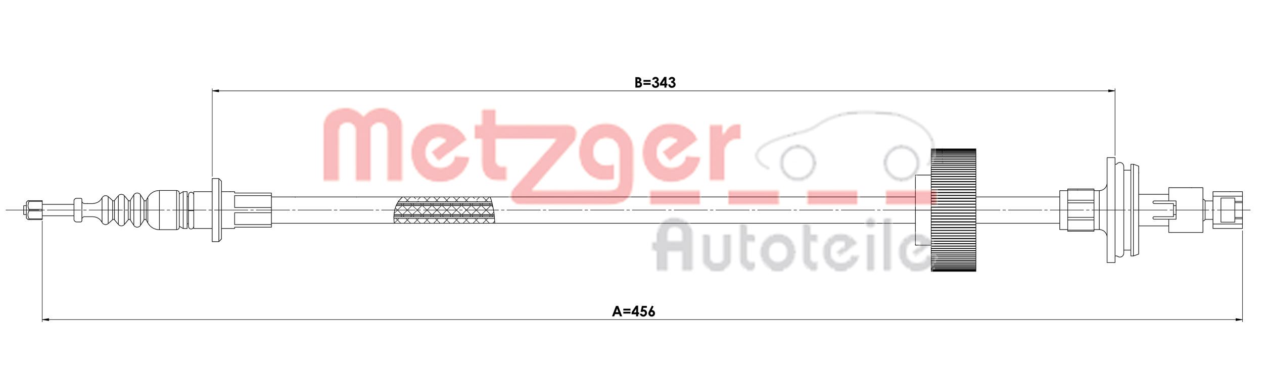 Metzger Handremkabel 1E.ME002