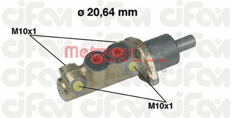 Hoofdremcilinder Metzger 202-039