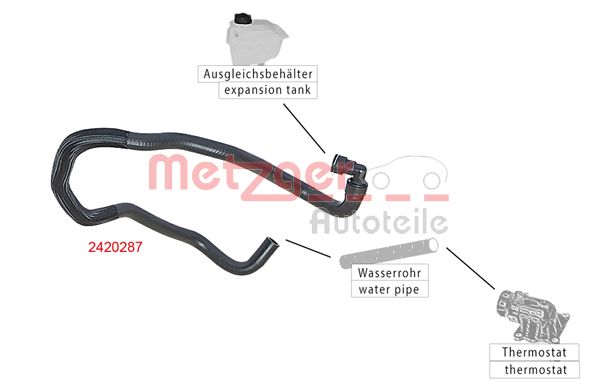 Metzger Radiateurslang 2420287