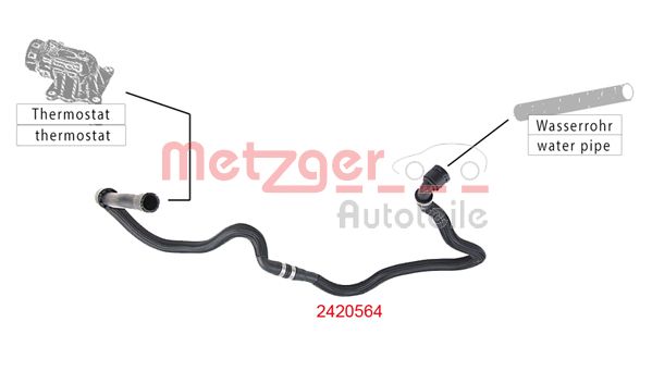 Metzger Radiateurslang 2420564