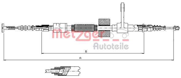 Handremkabel Metzger 251.32