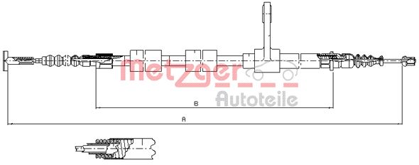 Handremkabel Metzger 251.33