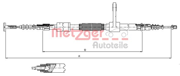 Handremkabel Metzger 251.34