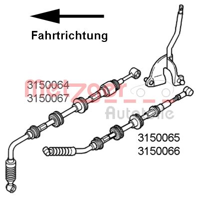 Koppelingskabel Metzger 3150064