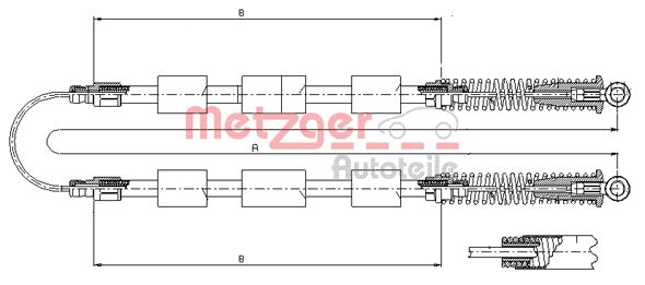 Handremkabel Metzger 321.20