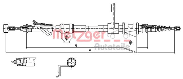 Handremkabel Metzger 451.11