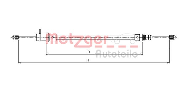 Handremkabel Metzger 491.1