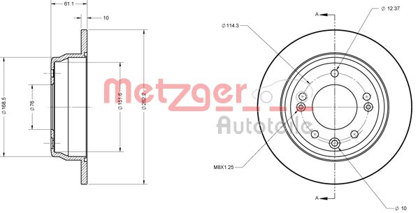 Metzger Remschijven 6110107