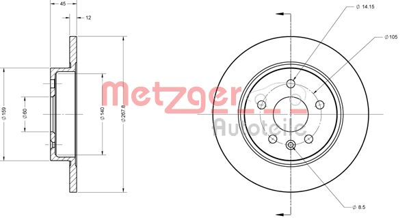 Metzger Remschijven 6110130