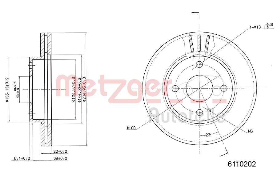 Metzger Remschijven 6110202