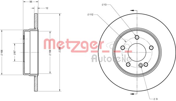 Remschijven Metzger 6110218