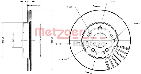 Remschijven Metzger 6110223