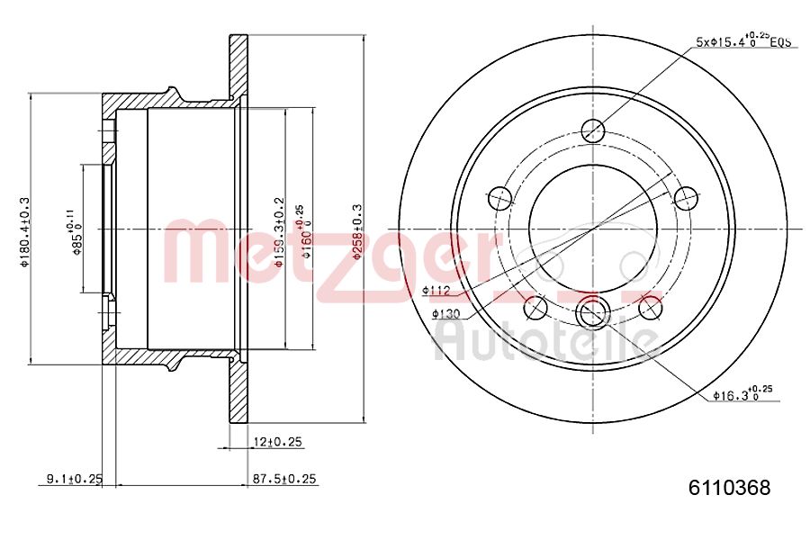 Metzger Remschijven 6110368