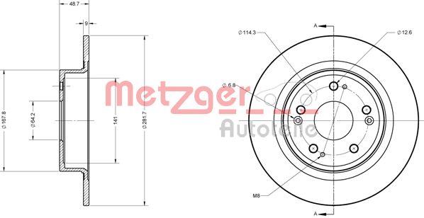 Remschijven Metzger 6110426
