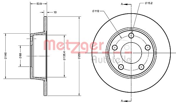 Remschijven Metzger 6110490
