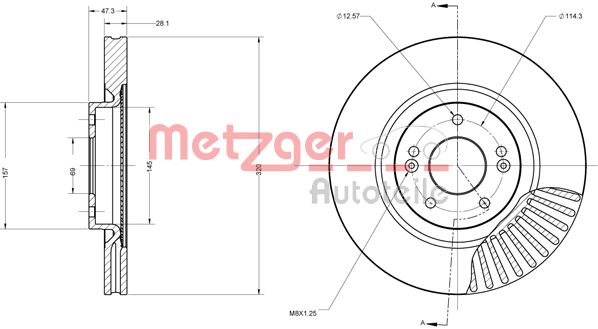 Remschijven Metzger 6110695