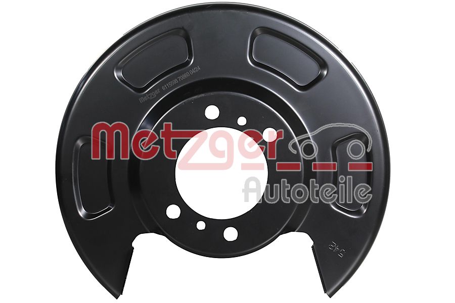 Metzger Dekplaat, remschijf 6115598